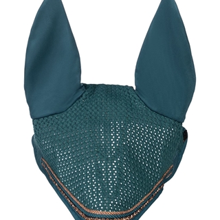 Conjunto HKM Sports Equipment mantilla y orejeras Rosegold Glamour petróleo DOMA - Imagen 2